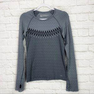 VSX Victorias Secret Gray Long Sleeve Running Top